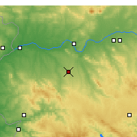 Nearby Forecast Locations - Almendralejo - Mapa