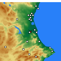 Nearby Forecast Locations - Algemesí - Mapa