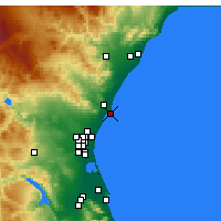 Nearby Forecast Locations - Groa de Murviedro - Mapa