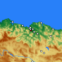 Nearby Forecast Locations - Baracaldo - Mapa