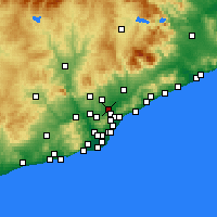 Nearby Forecast Locations - Ripollet - Mapa