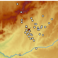 Nearby Forecast Locations - Pozuelo de Alarcón - Mapa