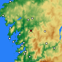 Nearby Forecast Locations - La Estrada - Mapa