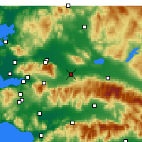 Nearby Forecast Locations - Turgutlu - Mapa