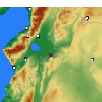 Nearby Forecast Locations - Reyhanlı - Mapa