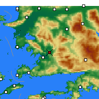 Nearby Forecast Locations - Milas - Mapa