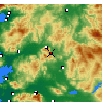 Nearby Forecast Locations - Kırkağaç - Mapa