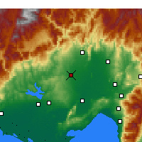 Nearby Forecast Locations - İmamoğlu - Mapa