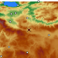 Nearby Forecast Locations - Bozüyük - Mapa