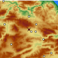 Nearby Forecast Locations - Merzifon - Mapa