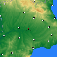 Nearby Forecast Locations - Lüleburgaz - Mapa