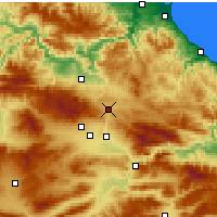 Nearby Forecast Locations - Havza - Mapa