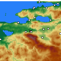 Nearby Forecast Locations - Gürsu - Mapa