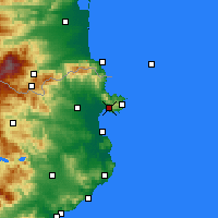 Nearby Forecast Locations - Rosas - Mapa