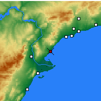 Nearby Forecast Locations - La Ametlla de Mar - Mapa