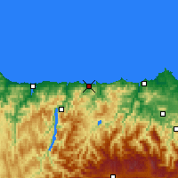 Nearby Forecast Locations - Luarca - Mapa