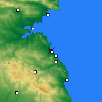 Nearby Forecast Locations - Kiten - Mapa