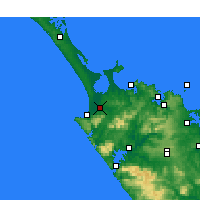 Nearby Forecast Locations - Kaitaia - Mapa
