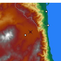 Nearby Forecast Locations - Ardebil - Mapa