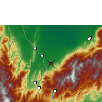 Nearby Forecast Locations - La Fría - Mapa