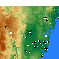 Nearby Forecast Locations - Richmond - Mapa