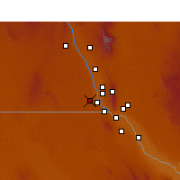 Nearby Forecast Locations - Santa Teresa - Mapa