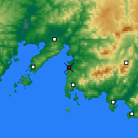 Nearby Forecast Locations - Bolshoy Kamen - Mapa