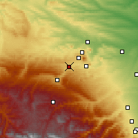 Nearby Forecast Locations - Yessentuki - Mapa