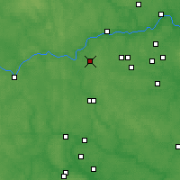Nearby Forecast Locations - Kúbinka - Mapa