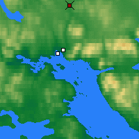 Nearby Forecast Locations - Poliarnye Zori - Mapa