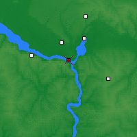 Nearby Forecast Locations - Dnipró - Mapa