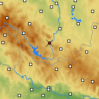 Nearby Forecast Locations - Český Krumlov - Mapa