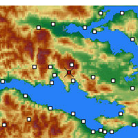 Nearby Forecast Locations - Arájova - Mapa