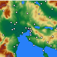 Nearby Forecast Locations - Menemeni - Mapa