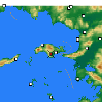Nearby Forecast Locations - Pythagoreio - Mapa