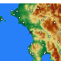 Nearby Forecast Locations - Zajaro - Mapa