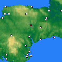 Nearby Forecast Locations - Tiverton - Mapa