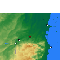 Nearby Forecast Locations - Belmopán - Mapa