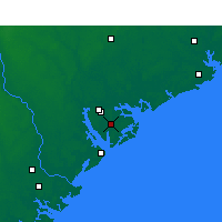 Nearby Forecast Locations - Beaufort - Mapa