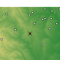 Nearby Forecast Locations - Cleburne - Mapa