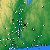 Nearby Forecast Locations - Vernon - Mapa