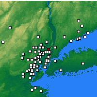Nearby Forecast Locations - Bergenfield - Mapa