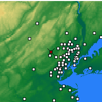 Nearby Forecast Locations - Parsippany-Troy Hills - Mapa