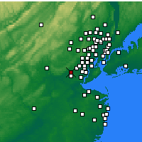 Nearby Forecast Locations - Plainfield - Mapa