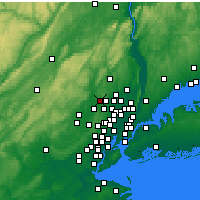 Nearby Forecast Locations - Wayne - Mapa