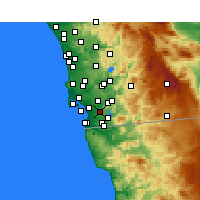 Nearby Forecast Locations - Bonita - Mapa