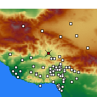 Nearby Forecast Locations - Castaic - Mapa