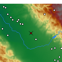 Nearby Forecast Locations - Chowchilla - Mapa