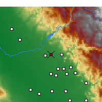 Nearby Forecast Locations - Clovis - Mapa