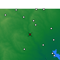 Nearby Forecast Locations - Cuero - Mapa